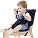 Baby Portable High Chair Travel Harness Seat for Toddler Feeding, Safety Washable Cloth Harness with Adjustable Straps Shoulder Belt