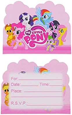 guantongda Fashionable XM Polaroid my little pony disposable tableware children birthday decoration in fine style(None H03)