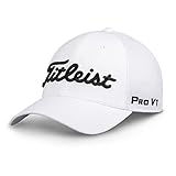 Titleist Golf Caps (Flat Bill, Tour Sports Mesh) (M/L, Tour Sports Mesh, Staff, White)