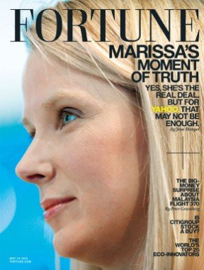 Fortune Magazine May 19 2014 Marissa Meyer (Yahoo CEO) Cover, Marissa's Moment of Truth