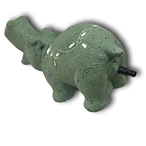 TOTAL POND A16541 TotalPond Hippo Pond Fountain Spitter, Green