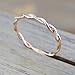 GUAngqi Rose Gold Stacking Twist Rope Ring Round Cut Diamond Rope Stackable Stacking Promise Ring Anniversary Gift,Rose Gold 6 yards