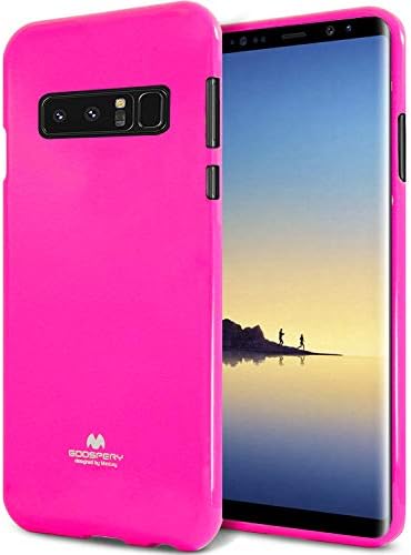 LEFANG Neon Sign Samsung Galaxy Note 9 Case [Fluorescent Color] Soft Rubber Cover [Club Style/Concert] Jelly Case [Fashion Party/Prom] Protective Shell Case Cover (Galaxy Note 9, Neon Rose)