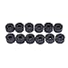 Cymbal Felts Muslady 12pcs Hi-Hat Clutch Felt Drum Set Cymbal Stand Felt Washer Small Size Gray