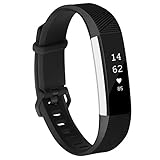 For Fitbit Alta HR Band, Vancle Fitbit Alta HR Bands/Fitbit Alta Bands Replacement Wristbands for Fitbit Alta HR 2017 and Fitbit Alta 2016(v2-Black, Large)