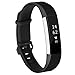 For Fitbit Alta HR Band, Vancle Fitbit Alta HR Bands/Fitbit Alta Bands Replacement Wristbands for Fitbit Alta HR 2017 and Fitbit Alta 2016(v2-Black, Small)