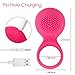 SVAKOM Tyler Penis Ring Vibrator Rechargeable Sex Toy Powerful Vibrating Cock Ring for Male or Couples (Plum Red)