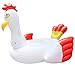 TuTu Outdoors Pool Floats for Adults and Kids, Giant Pool Float with Pillow and Handles Inflatable Rooster Raft for Family Swimming Party in Summer L 7' W 6' H 4.7'