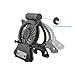 Usb fan Desk fan Portable fan with 2200mAh Power Bank and Flash light for Traveling Fishing Camping Hiking Backpacking Picnic Boating (Black)