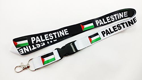 Palestine Flag Reversible Lanyard/keychain with clip for keys or id badges. Great for house keys, car keys and id badges.