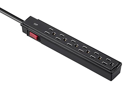 Monoprice Surge Strip Computer Surge Protector, Black (115873)