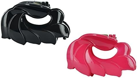 Twinkle Nylon Jaw Hair Clips - Wave Runner - Assorted colors (Set of 2)
