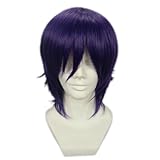 Gin Tama Purple Short Cosplay Wig Costume Wigs