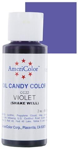 Violet Oil-Based Candy Color 2 Ounces by Americolor by AMERICOLOR