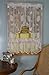 Curtain Chic Seashells Lace Swag, White 56''Wide x 38''Long