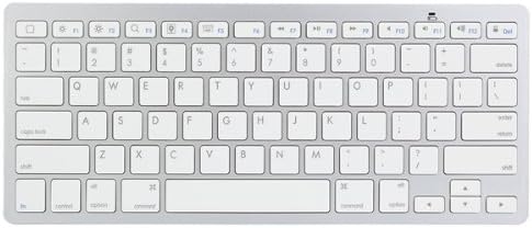 Bluetooth Wireless White Keyboard For Macbook Mac iPad iPhone.