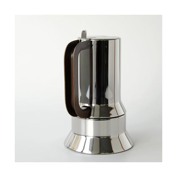 Alessi 9090/6 Espressomaschine 6 Tassen für Induktion, Edelstahl, Silber, 15.5 x 13.5 x 27 cm – Bild 4