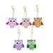 10 PCS 5D DIY Special Shaped Full Drill Owl & Sea Fish Diamond Painting Kits for Kids and Adult, Stick Paint with Diamonds by Numbers Easy to DIY Keychain Pendant Kits for DIY Art Craft Ross Beauty