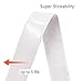 Jackwood 36 Feet Self Adhesive Hook and Loop Tape Roll Sticky Back Strip Adhesive Backed Fabric Fastener Mounting Tape for Picture and Tools Hanging Pedal Board Fastening (3/4 INCH, White)