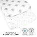 Changing Pad Cover Set - 100% Organic Jersey Cotton - 2 Pack Unisex Design Gray and White - Best Baby Shower Gift Perfect for Bassinet Sheets for Boy or Girl 16X32 - by My Little North Star