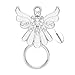 NOUMANDA Rhinestone Crystal Angel Wings Eyeglass Holder&Brooches Pin