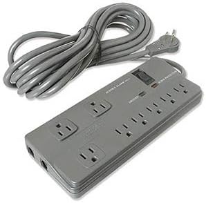 8-Outlet Pro Surge w/Rotating Plug, 25ft