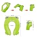 Travel Portable Folding Potty Training Toilet Seat Cover, Minkle Non Slip Silicone Pads with Carry Bag for Babies, Toddlers and Kids - Green