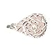3 PCS Rose Quartz Crystal Pendant Natural Teardrop Gem Charm Bulk for Jewelry Making