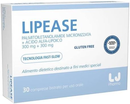 LJ Pharma Lipease Integratore Alimentare 30 Compresse