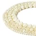 8mm Natural Mother of Pearl Shell Beads Round Gemstone Loose Beads for Jewelry Making (47-50pcs/strand)