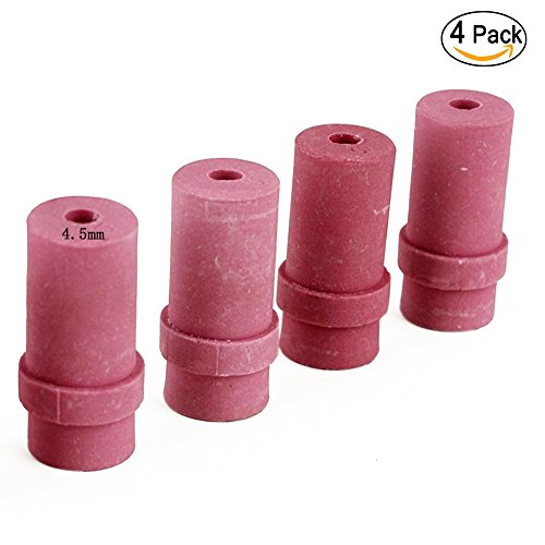 Jewboer 4pcs Ceramic Sandblaster Nozzle Tips,Abrasive Sand Blaster Blasting 4.5mm Inner Diameter (Pack of 4)