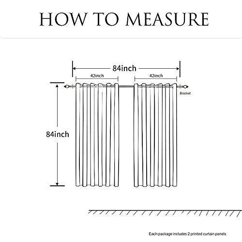 QH Gold Marble Colour Window Curtain Panels Blackout Curtain Panels