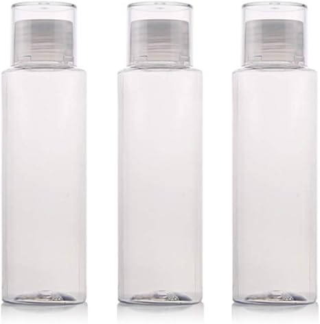 3 Pcs 100ml 34oz Vide Rechargeable En Plastique Clair Maquillage Bouteille Deau Avec Couvercle à Double Vis Toner Lotion Distribution Jas Pot Flacon