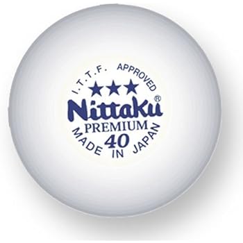 Amazon.com : Nittaku Premium 3-Star Balls Celluloid