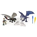 DreamWorks Dragons, Toothless & Hiccup Vs. Armored Dragon Figures