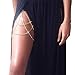 Women Sexy Rhinestone Leg Chain Body Chain Jewelry Thigh Leg Chain Bracelet Leg Jewelry for Party Beach Accessories (Gold)