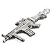 INBLUE Men's Alloy Pendant Necklace Grey Gun Rifle Army Tribal -With 23 Inch Chain