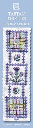 Textile Heritage Scottish Tartan Thistles Bookmark Cross Stitch Kit
