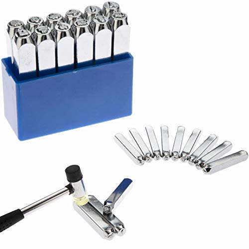 Special Impression Metal Stamping Kit - for Clear and Accurate Impression - 5/32 inch Steel Alloy Stamping Kit, for Leather, Clay, Plastics, Metal, Wood - Kit - Thumbnail 2