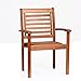 Amazonia Stackable Eucalyptus Chair Light Brown 23Lx25Wx35H