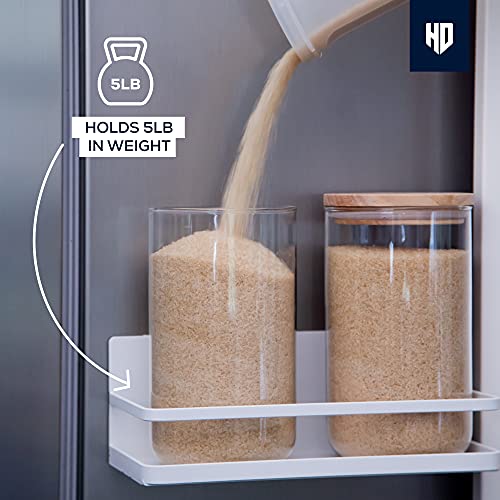 Spice rack for refrigerator; Storage shelf kitchen organizer