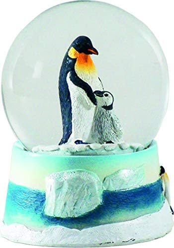 Water Globe, Penguins from Deluxebase. Decorative Snow Globe Ornament with Penguin Figurines