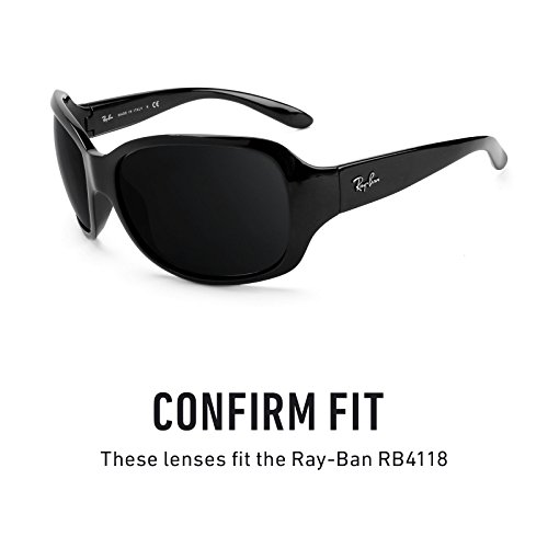 Revant Replacement Lenses for Ray-Ban RB4118 Polarized Black Chrome MirrorShield
