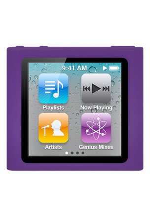 HHI iPod Nano 6th Generation Silicone Looper Skin Case - Dark Purple