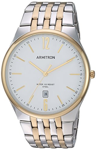 Armitron Men's 20/5266WTTT Date Function Two-Tone Bracelet Watch
