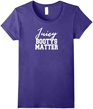Womens Juicy Bootys Matter BBW Tshirt Medium Purple