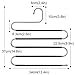 HuaQi S Shape Clothes Trousers Hangers Non Slip Closet Storage Organizer Multi Space Saving Hanger for Pants Jeans Belt Tie Scarf Legging (3-Pieces)