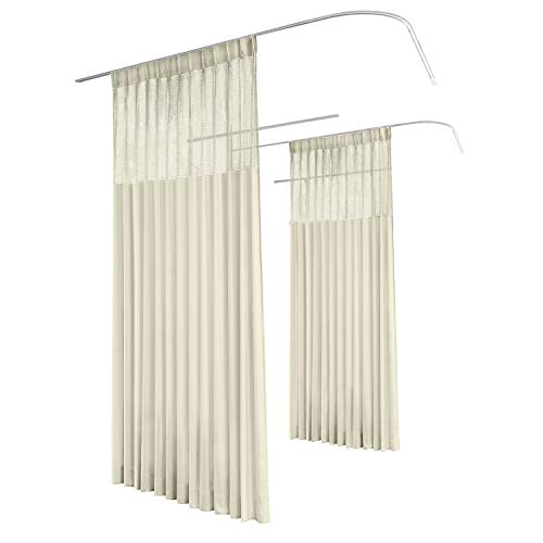 Twopages 8ft Wide X 8ft Tall Pinch Pleated Medical Curtains