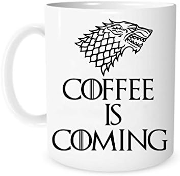 Skinified Coffee Is Coming Game Of Thrones Mug, 11-Ounces, Ceramic