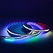 Mokungit 3.2ft/1m APA102-C 144 LEDs 5050 RGB Individually Addressable RGB Full Color Magic LED Strip DC5V (White PCB Non-waterproof IP20)